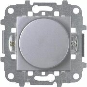 Механизм электронного поворотного светорегулятора для регулируемых LEDi ламп, 2-100 Вт, 2-модульный, серия Zenit, цвет серебристый - N2260.3 PL