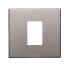 Накладка для механизма разъёма VDI, 1-постовая, серия SKY, цвет серебристый алюминий - 2CLA855500A1301