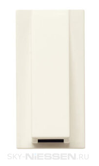 Вывод кабельный, 1-модульный, серия Zenit, цвет альпийский белый - N2107 BL