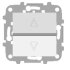 Zenit - Выключатель жалюзи электронный, 10А, 250 В, альпийский белый