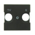 Накладка для TV-R розетки, 2-модульная, серия Zenit, цвет антрацит - N2250.8 AN