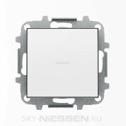 SKY - Перекрестный Выключатель 1-клавишный,с подсветкой, Белый