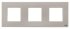 Рамка 3-постовая, серия Zenit, цвет серебристый - N2273 PL