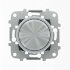 Механизм электронного универсального поворотного светорегулятора 60 - 500 Вт, серия SKY Moon, кольцо хром - 8660 CR