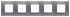 Рамка 5-постовая, 2-модульная, серия Zenit, цвет серебристый - N2275 PL