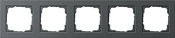Рамка 5-постовая, серия SKY, цвет чёрный бархат - 8575 NS