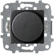 Механизм электронного поворотного светорегулятора для регулируемых LEDi ламп, 2-100 Вт, 2-модульный, серия Zenit, цвет антрацит - N2260.3 AN