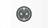 Накладка для розетки SCHUKO с плоской поверхностью, серия SKY Moon, кольцо чёрное стекло - 8688.9 CN
