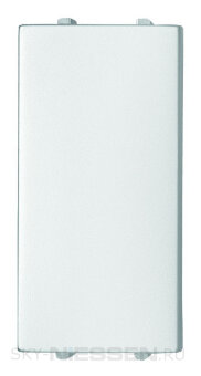 Заглушка 1-модульная, серия Zenit, цвет альпийский белый - N2100 BL