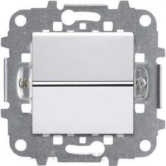 Zenit - Перекрестный Выключатель 1-клавишный, альпийский белый