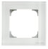 Рамка 1-постовая, серия SKY, цвет стекло белое - 8571 CB