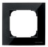 Рамка 1-постовая, серия SKY, цвет стекло чёрное - 8571 CN