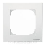 Рамка 1-постовая, базовая, серия SKY, цвет альпийский белый - 8571.1 BL