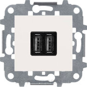 Zenit - USB зарядка для портативных устройств, 2х750мА, альпийский белый