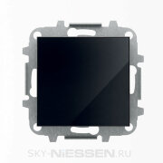 SKY - Переключатель 1-клавишный, Черное стекло