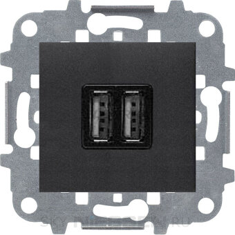 Zenit - USB зарядка для портативных устройств, 2х750мА, антрацит