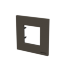 Рамка 1-постовая, 2-модульная, серия Zenit, цвет антрацит - N2271 AN