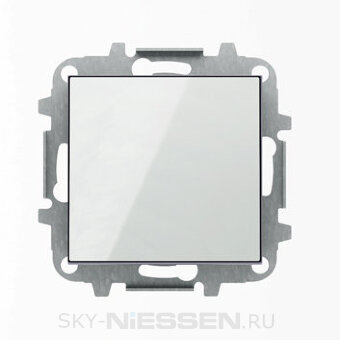 SKY - Перекрестный Выключатель 1-клавишный, Белое стекло