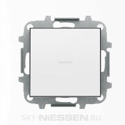 SKY - Выключатель 1-клавишный, с подсветкой , Белый