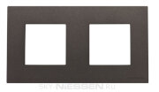 Рамка 2-постовая, серия Zenit, цвет антрацит - N2272 AN